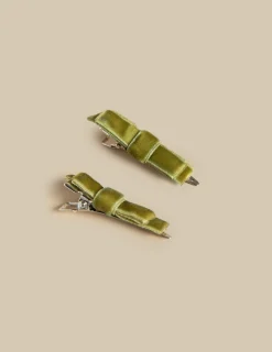 Shop NÍCOLI 2 LAZOS TERCIPELO Mostaza