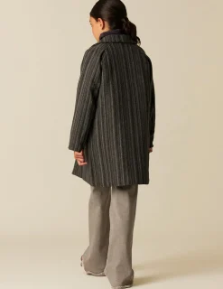 Fashion NÍCOLI ABRIGO RAYA  GRIS Grises
