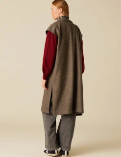 Online NÍCOLI ABRIGO SIN MANGA ESPIGA Topo