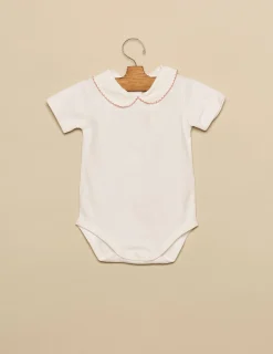 Best NÍCOLI Body cuello bebé pespuntes Rosas