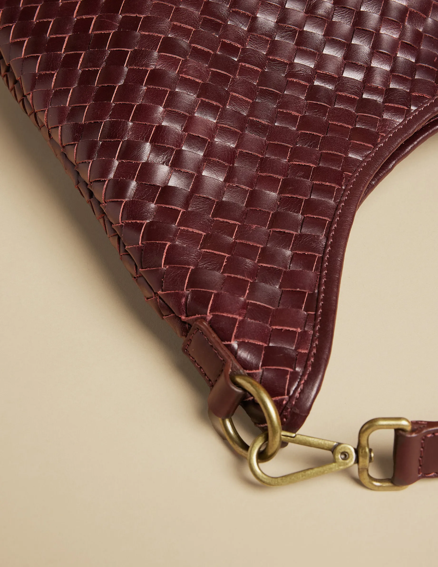 Cheap NÍCOLI BOLSO TRENZADO MARRÓN