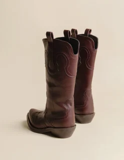 Shop NÍCOLI BOTA COWBOY Granate