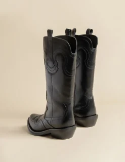 Hot NÍCOLI BOTAS NEGRAS COWBOY Negros