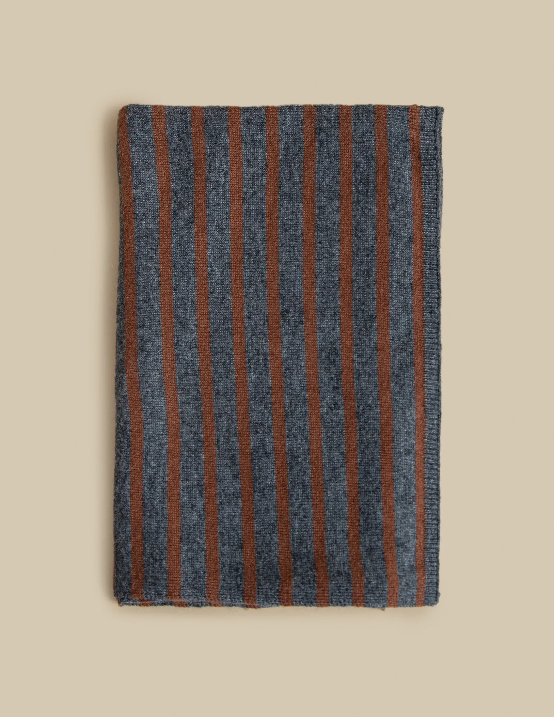 Shop NÍCOLI BUFANDA PUNTO RAYAS MARRÓN/MARENGO Marrones