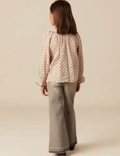 Discount NÍCOLI CAMISA CRUDA FLOR MARRÓN Crudos