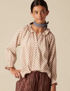 Cheap NÍCOLI CAMISA CRUDA FLOR MARRÓN Crudos