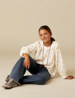 Flash Sale NÍCOLI CAMISA FLOR PEQUEÑA Granate