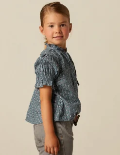 Cheap NÍCOLI CAMISA FLOR RAMITO AZUL Azules