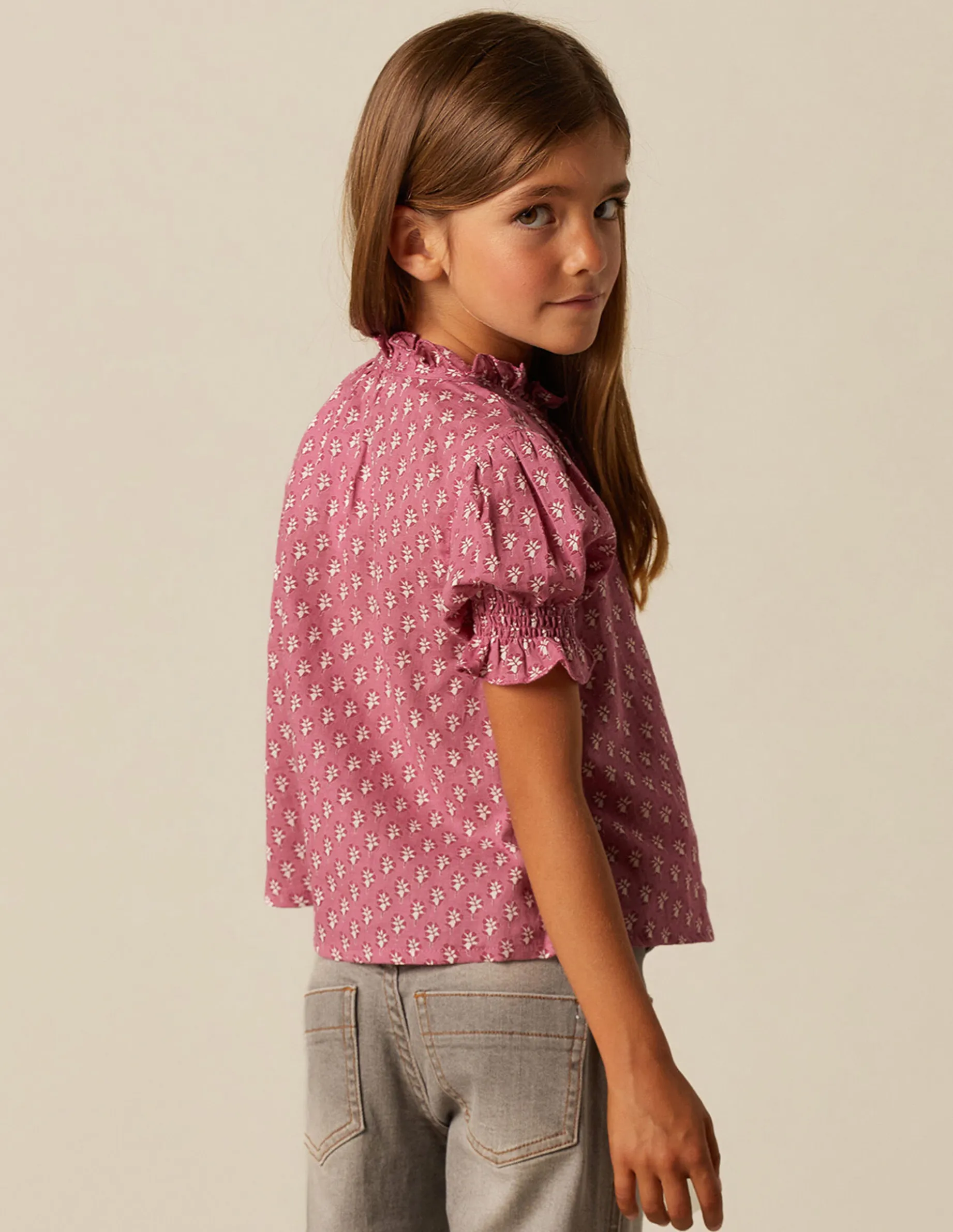 Cheap NÍCOLI CAMISA FLOR RAMITO Fresa