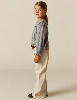 Flash Sale NÍCOLI CAMISA HOJITAS AZUL Azulesclaros