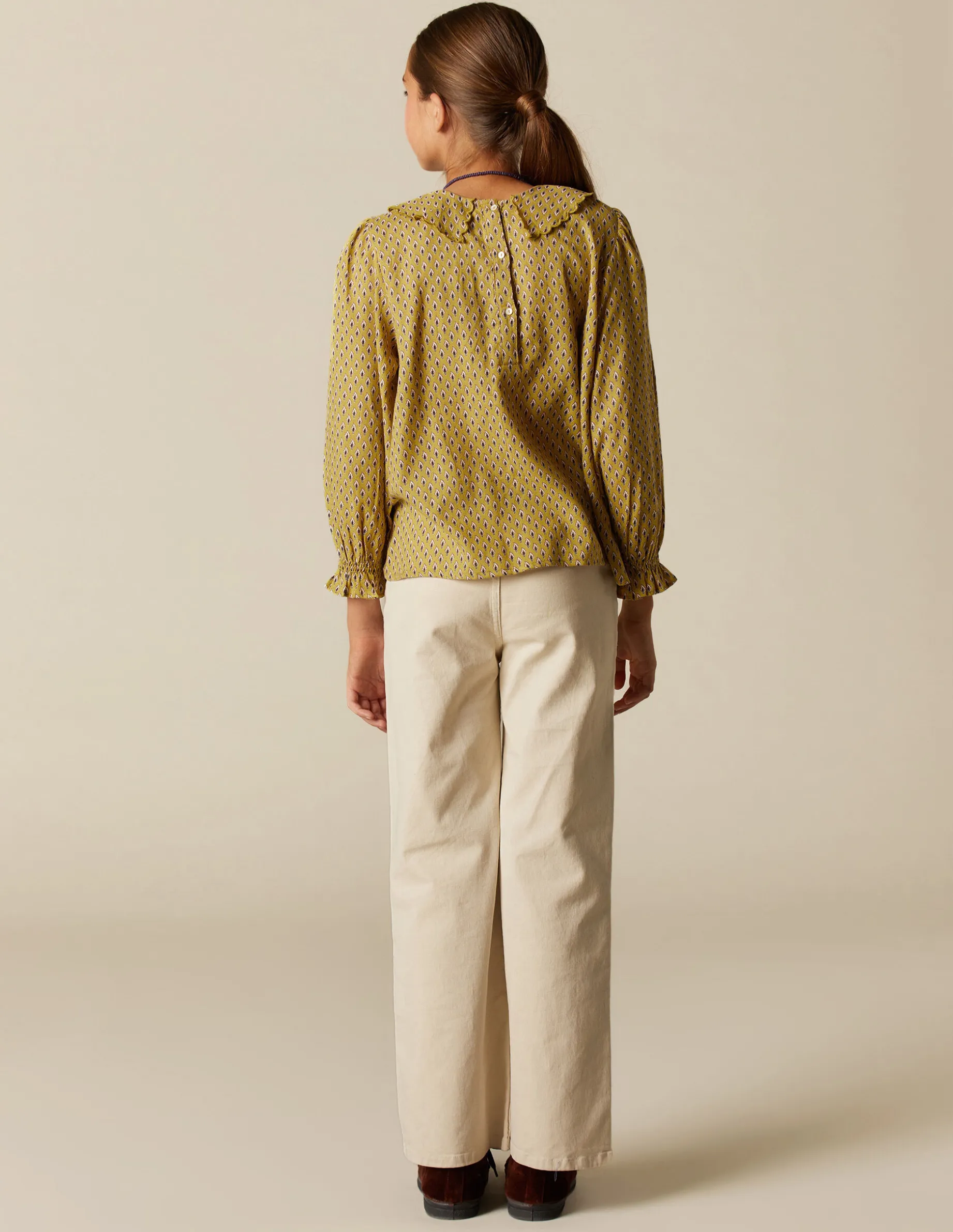 Hot NÍCOLI CAMISA HOJITAS Mostaza