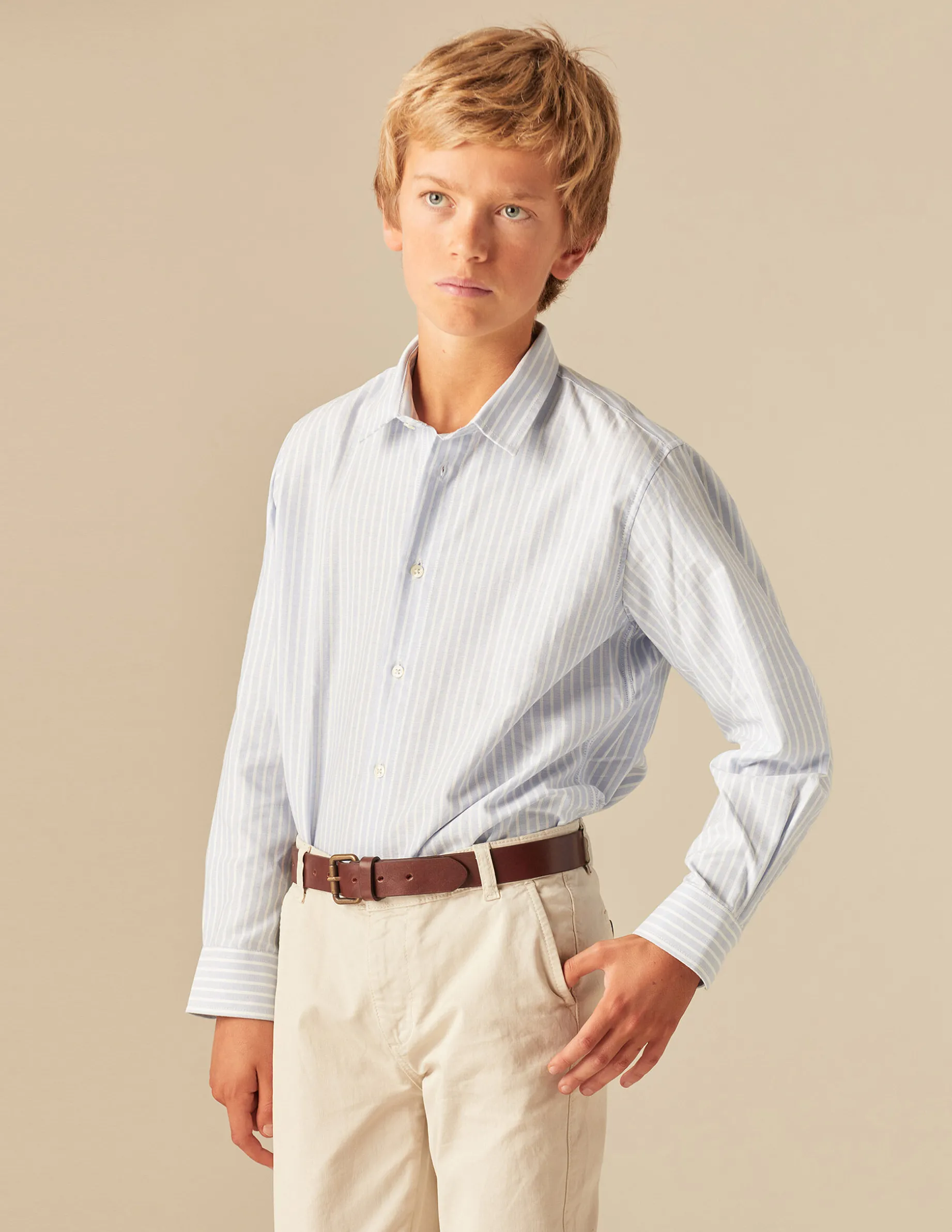 Flash Sale NÍCOLI CAMISA OXFORD RAYAS Azulesclaros