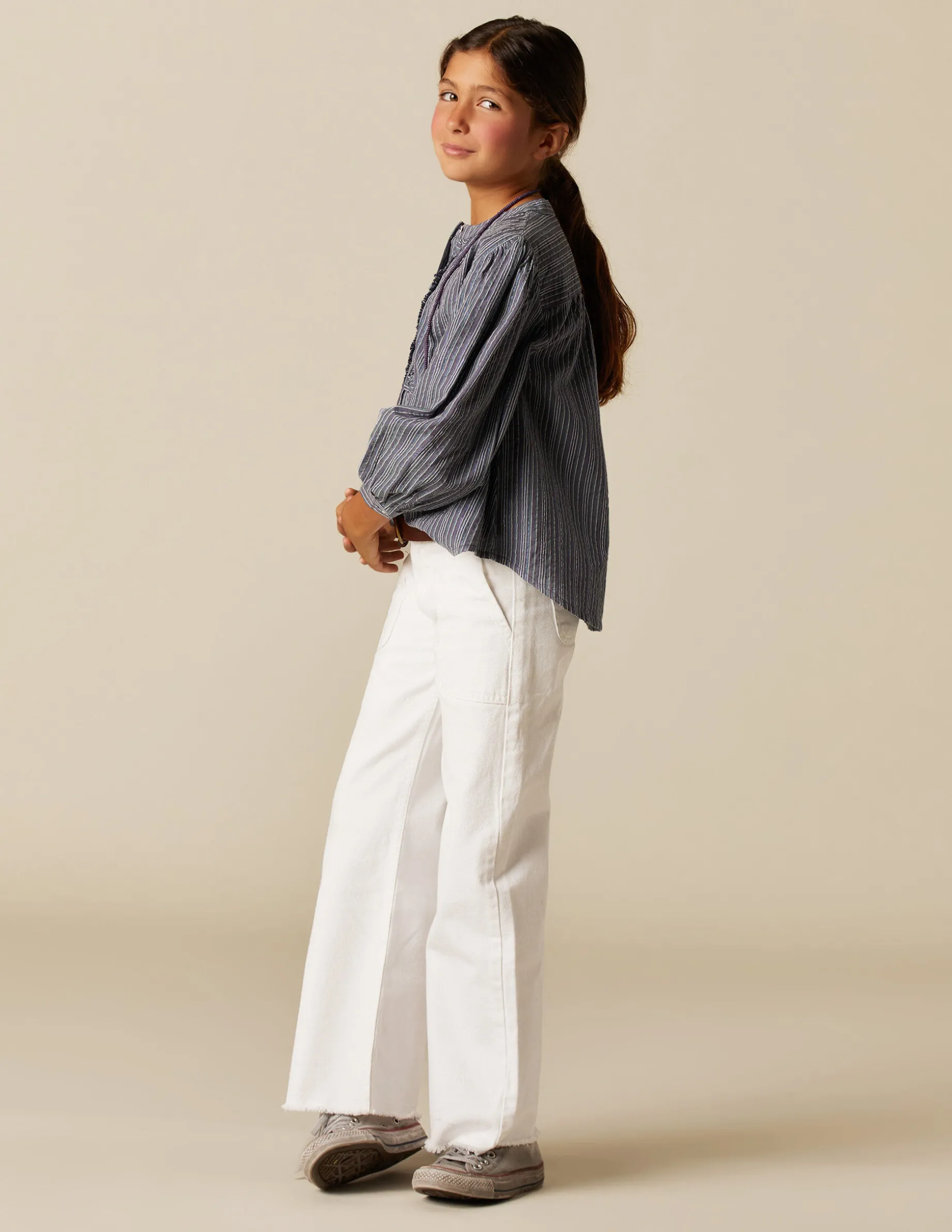 Outlet NÍCOLI CAMISA RAYA AZUL LUREX Azulvaquero