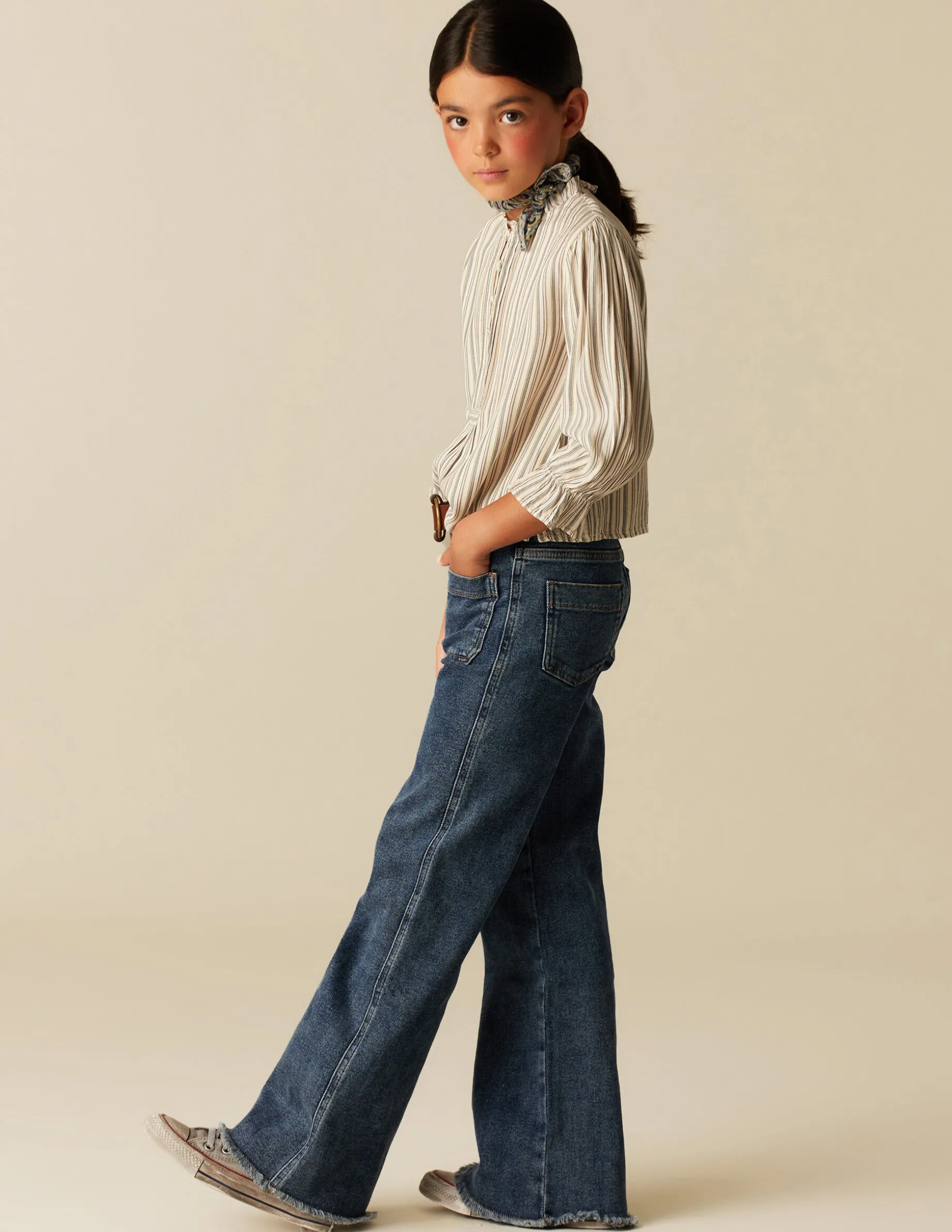 Sale NÍCOLI CAMISA RAYA AZUL MOSTAZA Azulesclaros