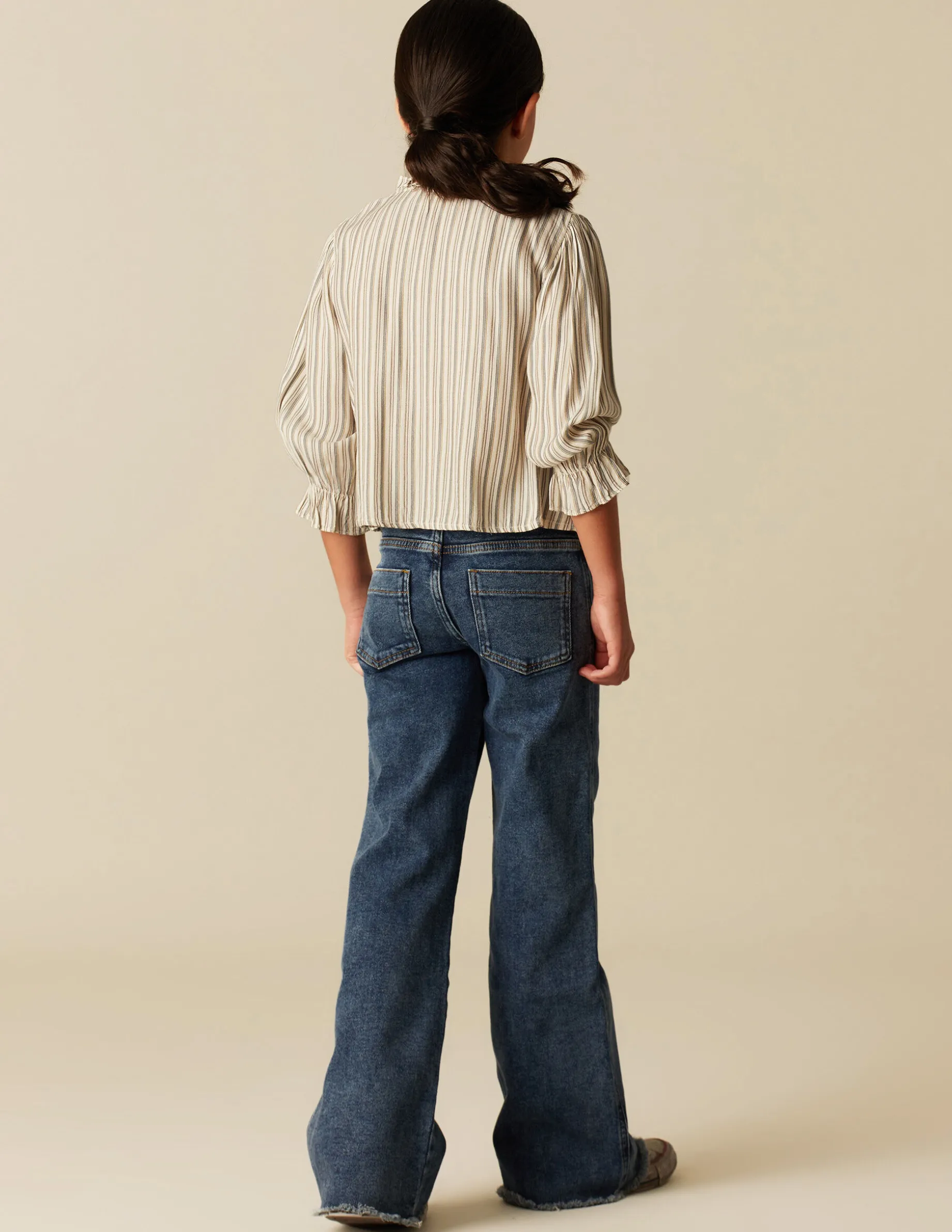 Sale NÍCOLI CAMISA RAYA AZUL MOSTAZA Azulesclaros