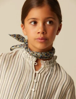 Hot NÍCOLI CAMISA RAYA AZUL MOSTAZA Azulesclaros