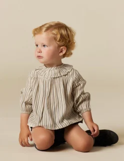 Online NÍCOLI CAMISA RAYA AZUL MOSTAZA Azulesclaros