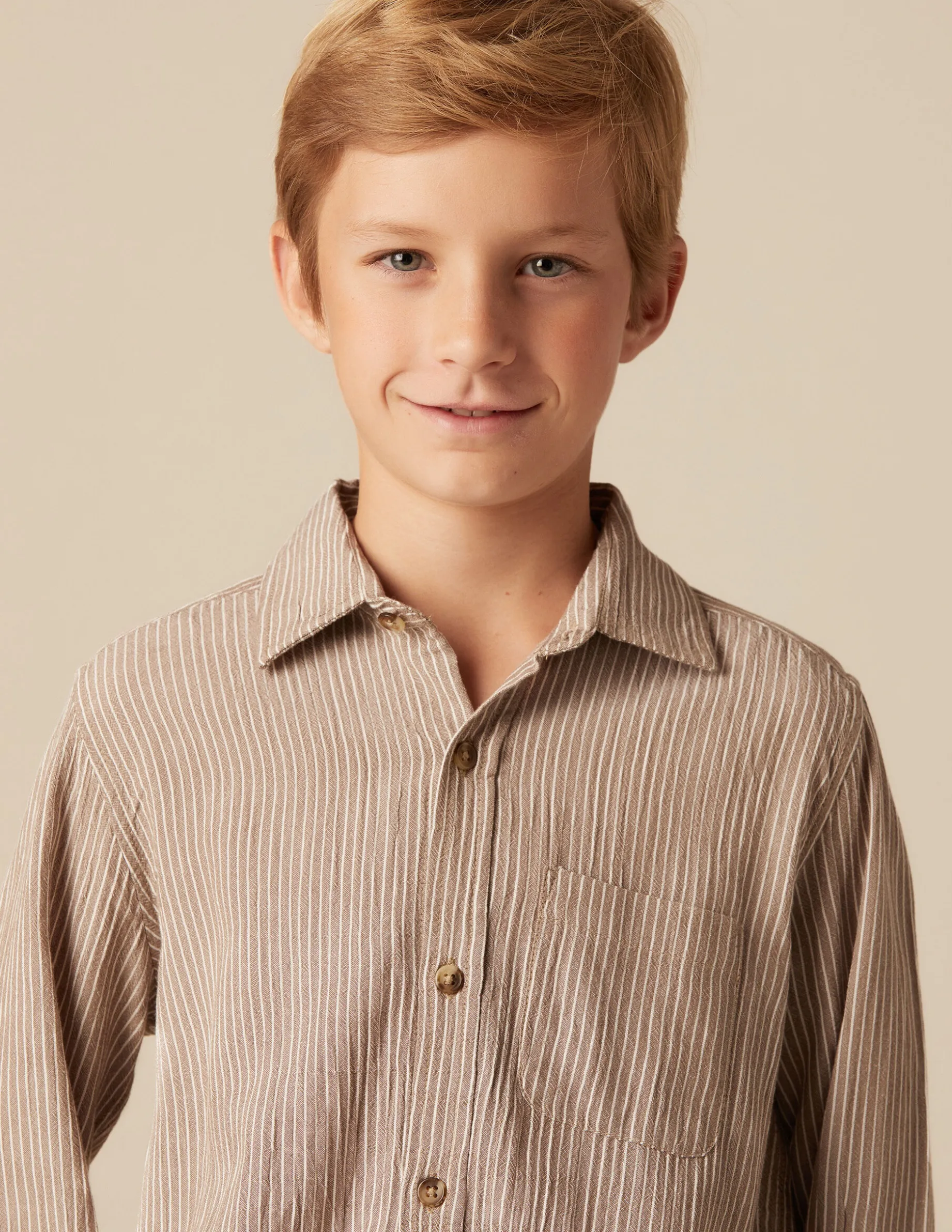 Cheap NÍCOLI CAMISA RAYA MARRÓN Grises