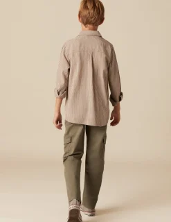 Cheap NÍCOLI CAMISA RAYA MARRÓN Grises