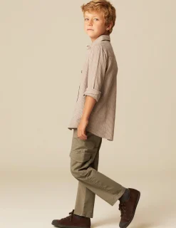 Best NÍCOLI CAMISA RAYA MARRÓN Grises