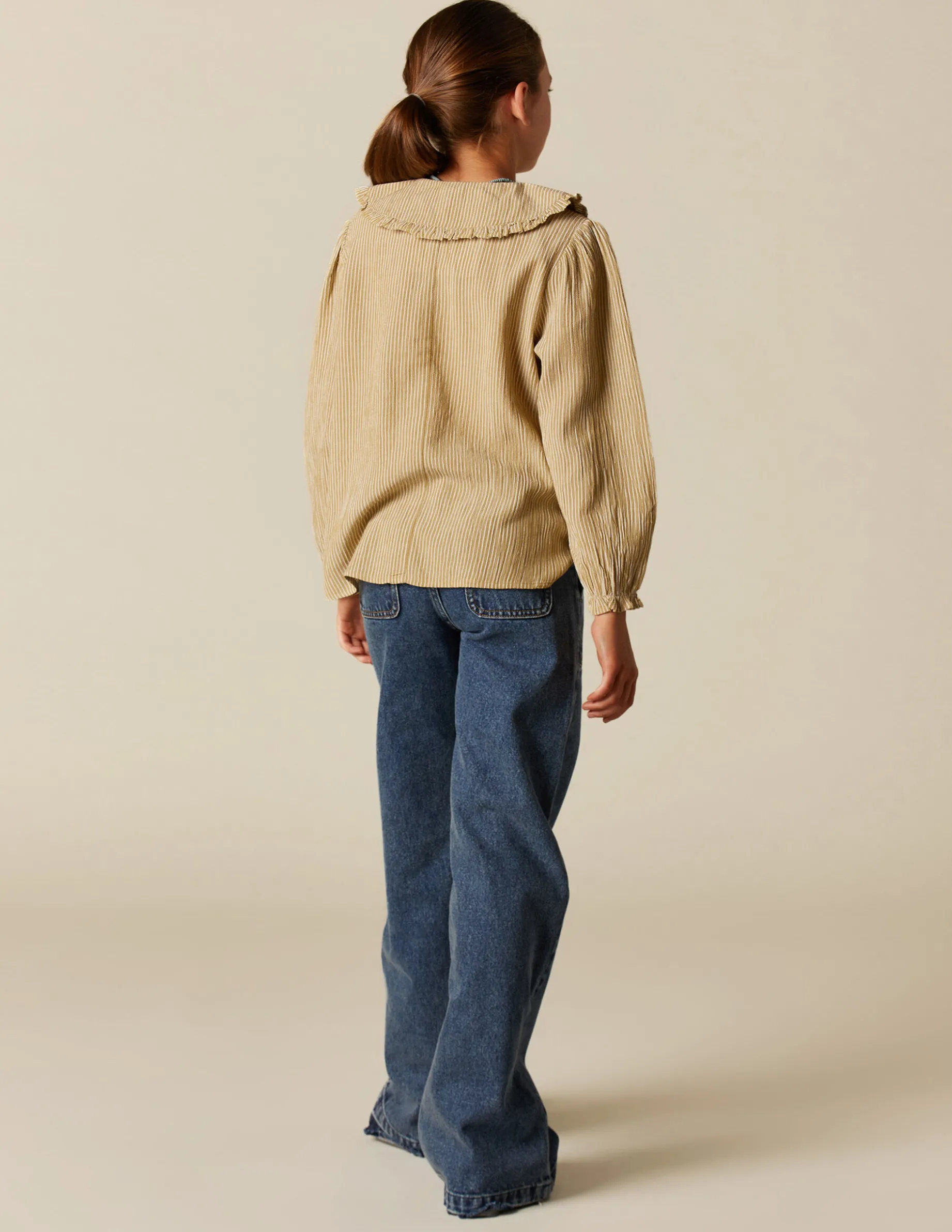 Cheap NÍCOLI CAMISA RAYA NIDOS Mostaza