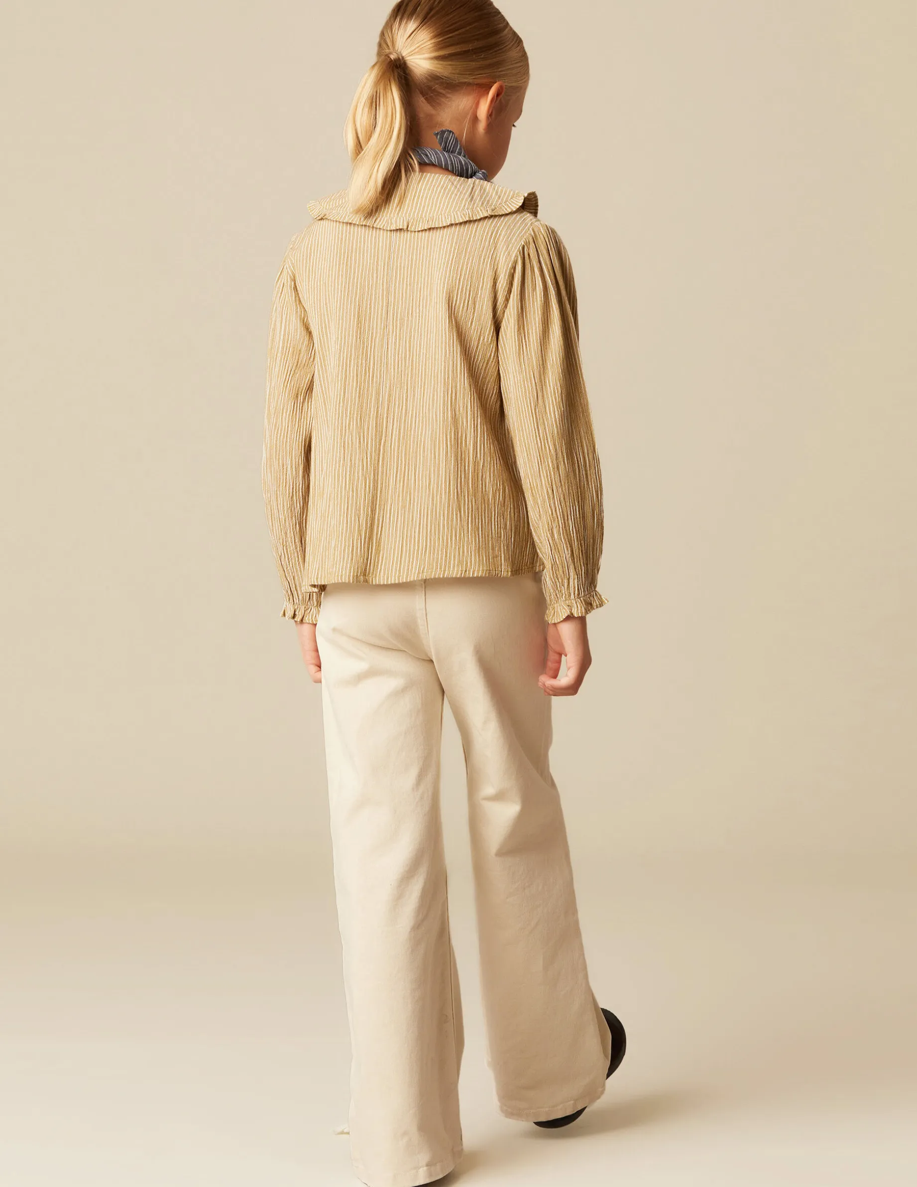 Sale NÍCOLI CAMISA RAYA NIDOS Mostaza