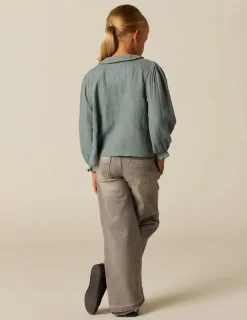 Discount NÍCOLI CAMISA VERDE PESPUNTE MOSTAZA Verdes