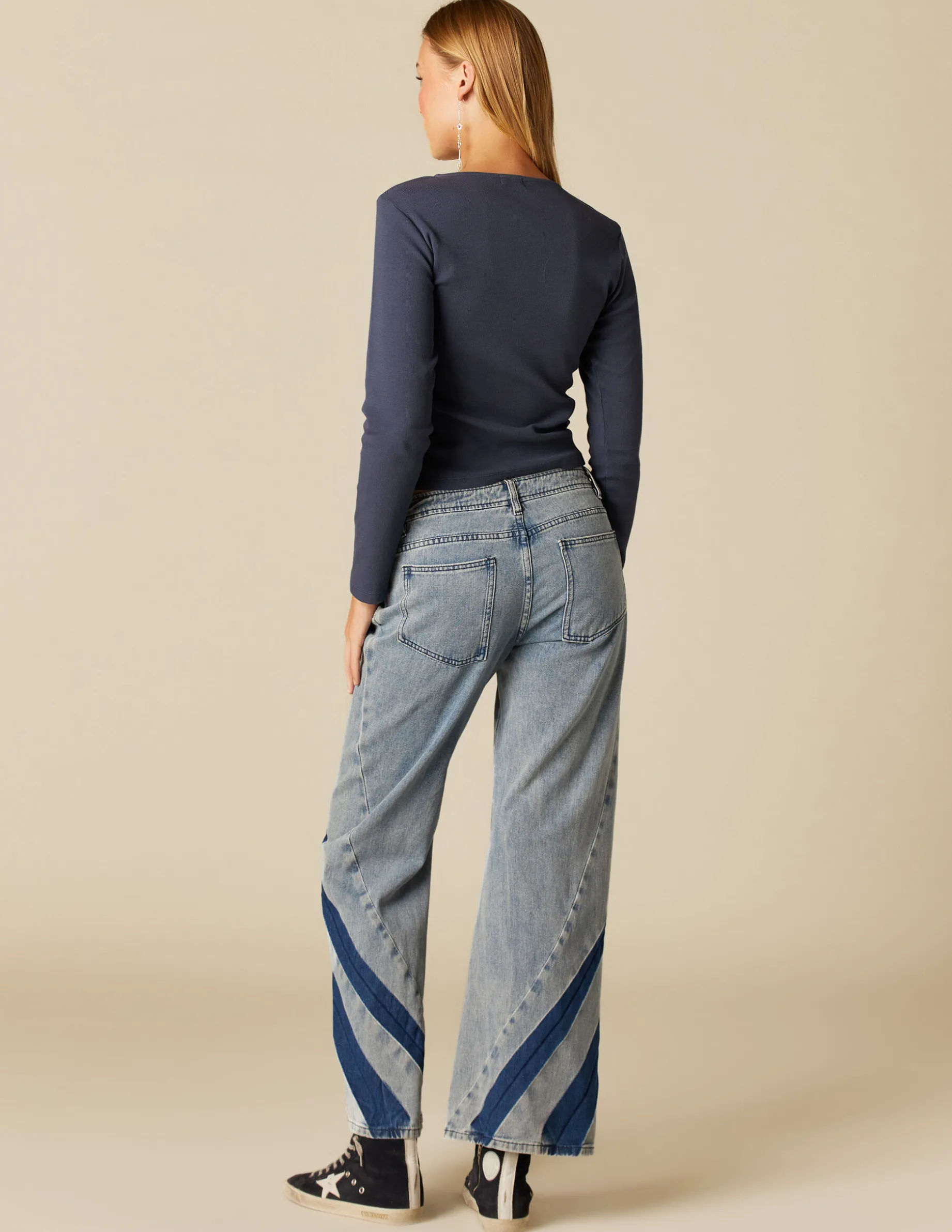 Cheap NÍCOLI CAMISETA BOTONES LATERALES AZUL Azulesoscuros