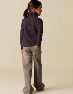 Online NÍCOLI CAMISETA SOLIDARIA CUELLO VUELTO RAYA MORA Morados