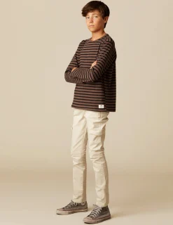 Outlet NÍCOLI CAMISETA SOLIDARIA RAYA GRANDE MARRÓN Marrones