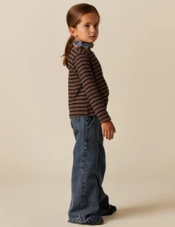 Hot NÍCOLI CAMISETA SOLIDARIA RAYAS MARRÓN Marrones