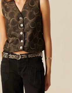 Shop NÍCOLI CHALECO CÍRCULOS Negros