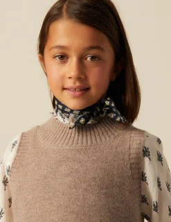 Cheap NÍCOLI CHALECO CUELLO REDONDO MARRÓN JASPEADO Marrones