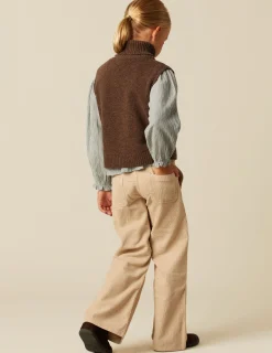 Best NÍCOLI CHALECO CUELLO VUELTO MARRÓN Marrones