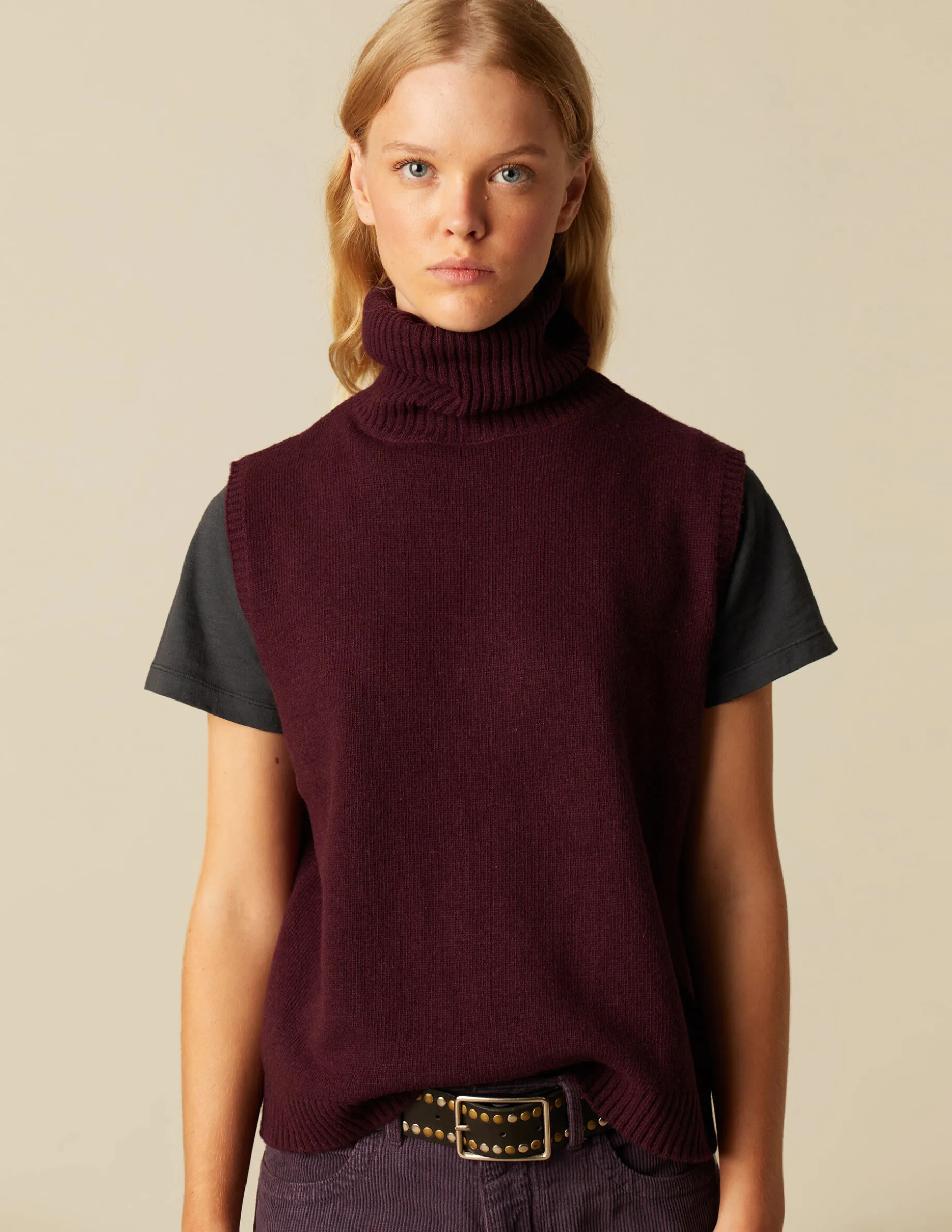 Outlet NÍCOLI CHALECO CUELLO VUELTO Mora