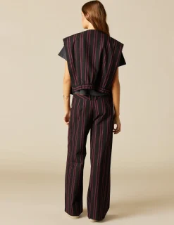 Cheap NÍCOLI CHALECO NEGRO RAYA Mora