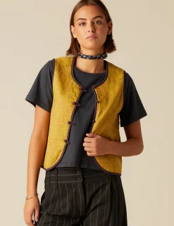 Discount NÍCOLI CHALECO PAISLEY Mostaza