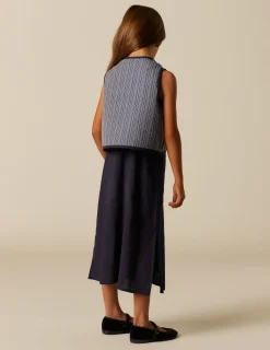 Outlet NÍCOLI CHALECO RAYA AZUL LUREX Azulvaquero