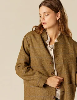 Cheap NÍCOLI CHAQUETA MAO ESPIGA MARRÓN Marrones