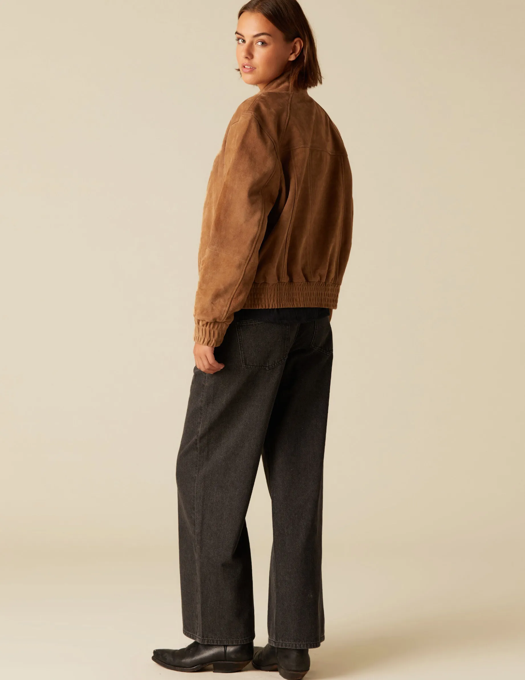 Outlet NÍCOLI CHAQUETÓN SERRAJE Marrones