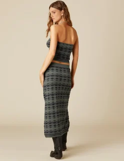 Hot NÍCOLI FALDA BICOLOR VERDE AZUL Verdebotella