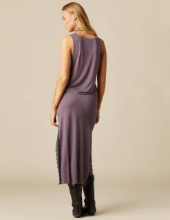 Flash Sale NÍCOLI FALDA ENCAJE CONTRASTE Mora