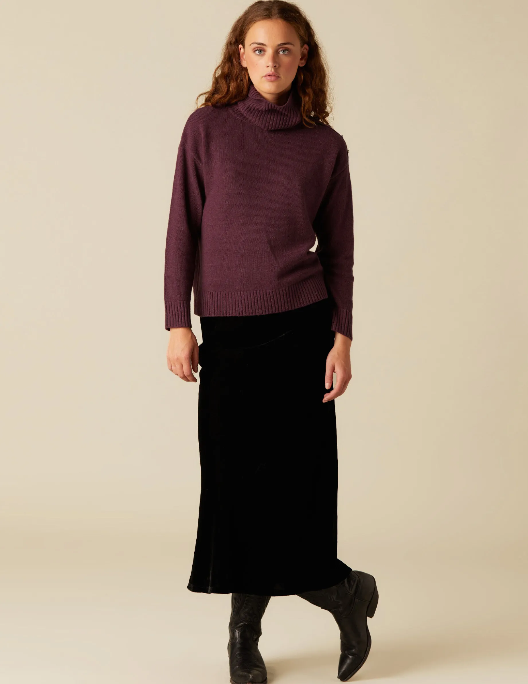 Best NÍCOLI FALDA TERCIOPELO NEGRA Negros