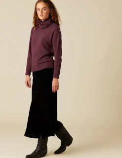 Best NÍCOLI FALDA TERCIOPELO NEGRA Negros