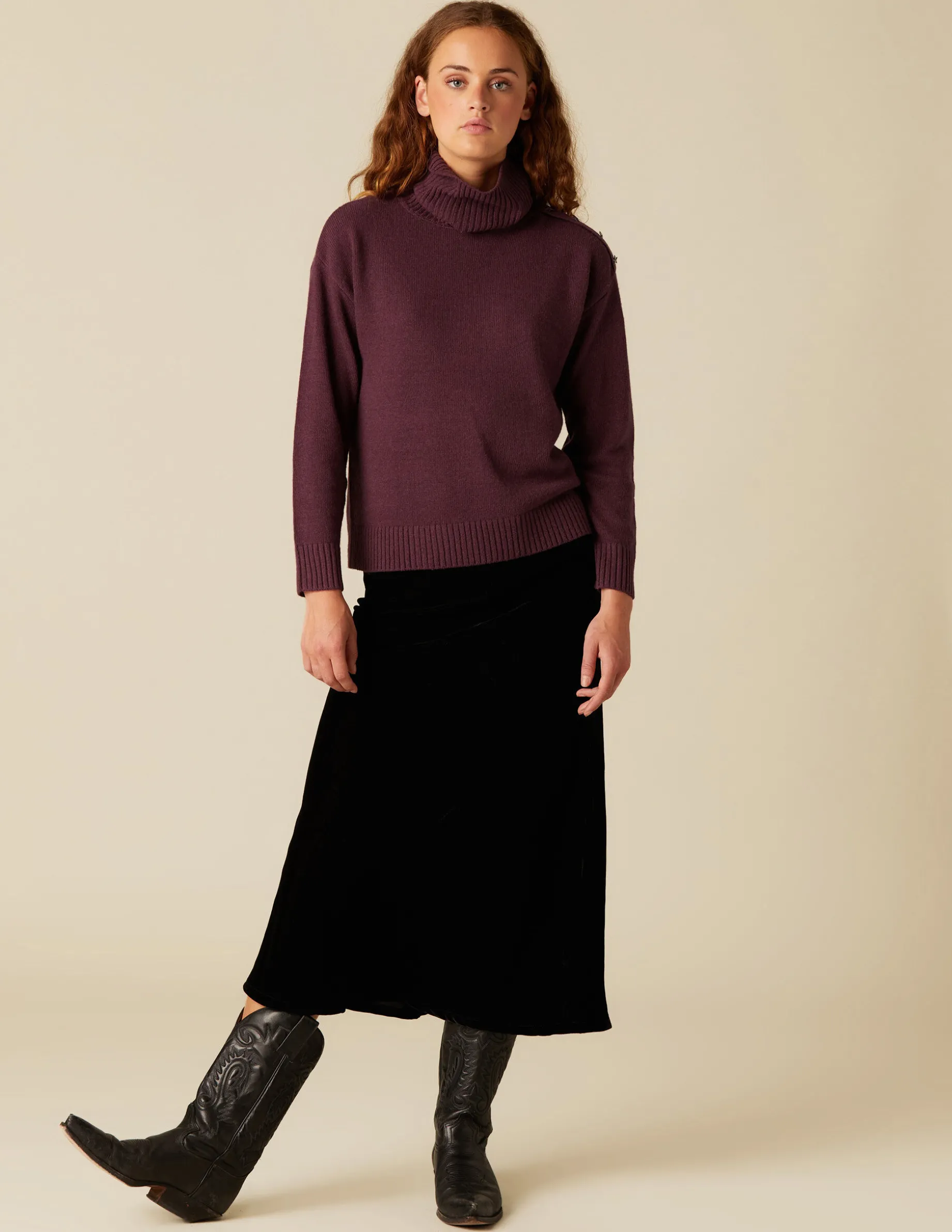 Best NÍCOLI FALDA TERCIOPELO NEGRA Negros