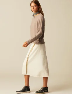 Store NÍCOLI JERSEY ABERTURAS LATERALES MARRÓN JASPEADO Marrones