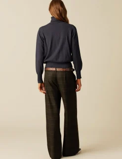 New NÍCOLI JERSEY CUELLO VUELTO PUNTO AZUL Azules