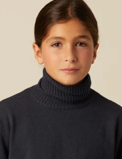 Clearance NÍCOLI JERSEY CUELLO VUELTO PUNTO AZUL Azules