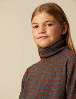 Clearance NÍCOLI JERSEY CUELLO VUELTO RAYAS MARRÓN/MARENGO Marrones