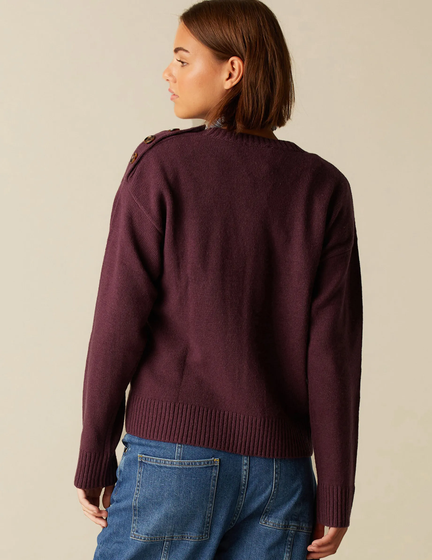 Discount NÍCOLI JERSEY PUNTO BOTONES MORA Morados